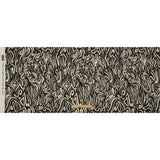 Linen and Rayon Woven - Black and White Abstract Lines - Gallery Tour Print - Mood Exclusive Metro Collection