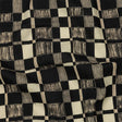 Linen and Rayon Woven - Black and White Checks - City Blocked Print - Mood Exclusive Metro Collection