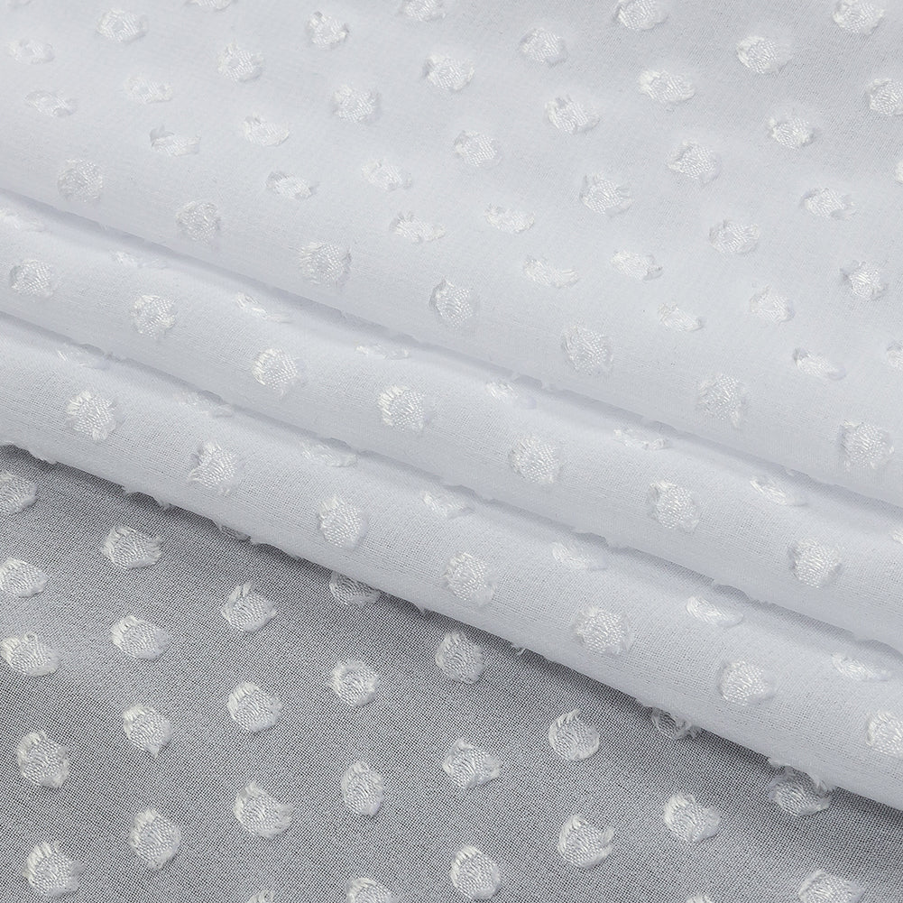 Polyester Swiss Dot - White - Mood Exclusive Annamae Collection