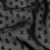 Polyester Swiss Dot - Black - Mood Exclusive Annamae Collection