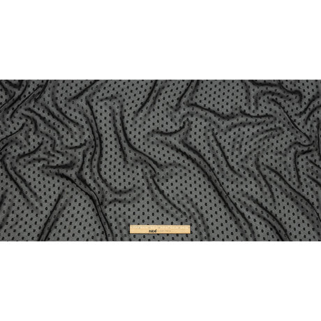 Polyester Swiss Dot - Black - Mood Exclusive Annamae Collection