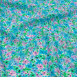 Viscose Georgette - Blue and Purple Floral - Isola Bella Print - Mood Exclusive Secret Garden Collection