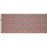 Viscose Georgette - Black and Peach Floral - Poppy Hypnosis Print - Mood Exclusive Secret Garden Collection