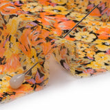 Viscose Georgette - Yellow and Orange Floral - Titania's Dream Print - Mood Exclusive Secret Garden Collection