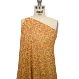 Viscose Georgette - Yellow and Orange Floral - Titania's Dream Print - Mood Exclusive Secret Garden Collection