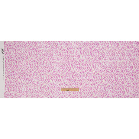 Viscose Georgette - Pink and White Floral - Sunday in the Park Print - Mood Exclusive Secret Garden Collection