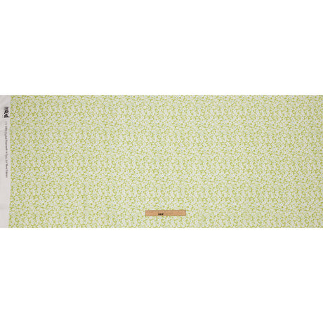 Viscose Georgette - Lime Green and White Floral - Sunday in the Park Print - Mood Exclusive Secret Garden Collection
