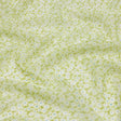 Viscose Georgette - Lime Green and White Floral - Sunday in the Park Print - Mood Exclusive Secret Garden Collection