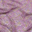 Viscose Georgette - Pink and Yellow Floral - Springtime Saunter Print - Mood Exclusive Secret Garden Collection