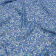 Viscose Georgette - Blue Floral - Strawberry Fields Print - Mood Exclusive Secret Garden Collection