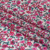Viscose Georgette - Pink Floral - Botanical Stroll Print - Mood Exclusive Secret Garden Collection