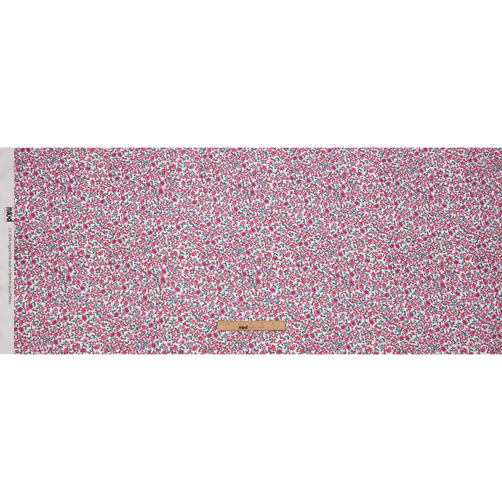 Viscose Georgette - Pink Floral - Botanical Stroll Print - Mood Exclusive Secret Garden Collection