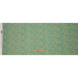 Viscose Georgette - Green and Cream Floral - Flora's Crown Print - Mood Exclusive Secret Garden Collection