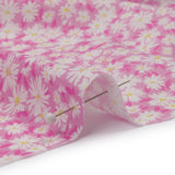 Cotton Poplin - Pink and White Floral - Sunday in the Park Print - Mood Exclusive Secret Garden Collection