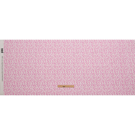 Cotton Poplin - Pink and White Floral - Sunday in the Park Print - Mood Exclusive Secret Garden Collection