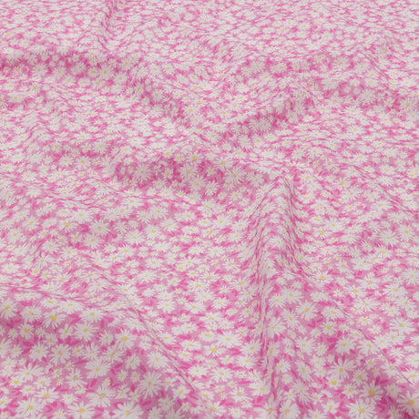 Cotton Poplin - Pink and White Floral - Sunday in the Park Print - Mood Exclusive Secret Garden Collection
