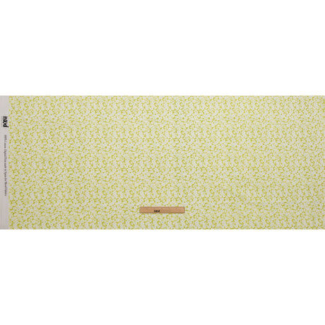 Cotton Poplin - Lime Green and White Floral - Sunday in the Park Print - Mood Exclusive Secret Garden Collection