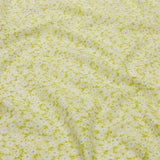 Cotton Poplin - Lime Green and White Floral - Sunday in the Park Print - Mood Exclusive Secret Garden Collection