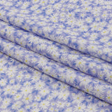 Cotton Poplin - Periwinkle and White Floral - Sunday in the Park Print - Mood Exclusive Secret Garden Collection