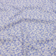 Cotton Poplin - Periwinkle and White Floral - Sunday in the Park Print - Mood Exclusive Secret Garden Collection