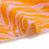 Cotton Voile - Pink and Orange Animal Stripes - Saffron River Print - Mood Exclusive Gisele Collection