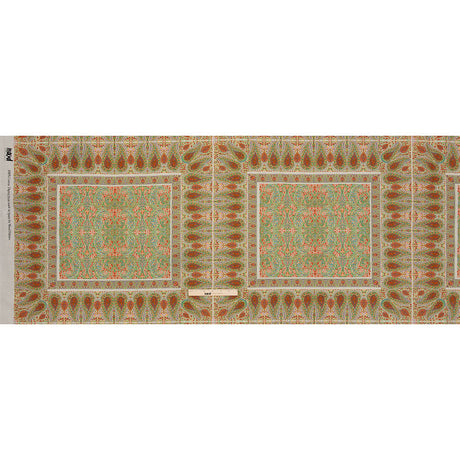 Cotton Voile Panel - Cream Paisley Squares - Laputa's Groundkeeper Print - Mood Exclusive Gisele Collection