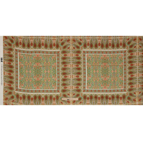 Sustainable Viscose Crepe Panel - Cream Paisley Squares - Laputa's Groundkeeper Print - Mood Exclusive Gisele Collection