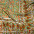 Sustainable Viscose Crepe Panel - Cream Paisley Squares - Laputa's Groundkeeper Print - Mood Exclusive Gisele Collection