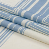 Linen and Rayon Woven Panel - Light Blue and White Squares - Sail Away Print - Mood Exclusive Palm Beach Collection
