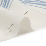 Linen and Rayon Woven Panel - Light Blue and White Squares - Sail Away Print - Mood Exclusive Palm Beach Collection