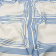 Linen and Rayon Woven Panel - Light Blue and White Squares - Sail Away Print - Mood Exclusive Palm Beach Collection