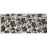 Linen and Rayon Woven - Black and White Leaf Silhouettes - Haute Havana Print - Mood Exclusive Palm Beach Collection