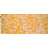 Linen and Rayon Woven - Beige and Orange Zebra Stripes - Sundown Safari Print - Mood Exclusive Palm Beach Collection