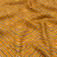Linen and Rayon Woven - Taupe and Orange Painterly Chevrons - August Attitude Print - Mood Exclusive Palm Beach Collection