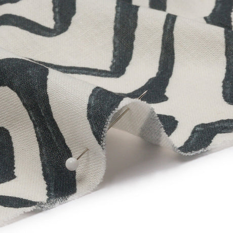Linen and Rayon Woven - White Painted Diamonds - Sahara Summers Print - Mood Exclusive Palm Beach Collection