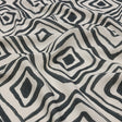 Linen and Rayon Woven - White Painted Diamonds - Sahara Summers Print - Mood Exclusive Palm Beach Collection