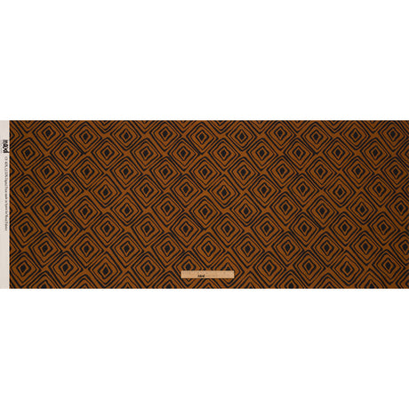 Linen and Rayon Woven - Brown Painted Diamonds - Sahara Summers Print - Mood Exclusive Palm Beach Collection