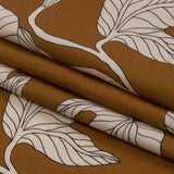 Linen and Rayon Woven - Brown Floral - Floridian Nights Print - Mood Exclusive Palm Beach Collection