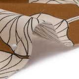 Linen and Rayon Woven - Brown Floral - Floridian Nights Print - Mood Exclusive Palm Beach Collection