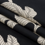 Linen and Rayon Woven - Black Floral - Floridian Nights Print - Mood Exclusive Palm Beach Collection