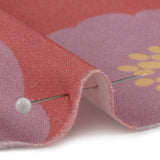 Stretch Cotton Sateen - Pink and Lilac Simple Floral - Cadillac Cutie Print - Mood Exclusive Yesterday Collection