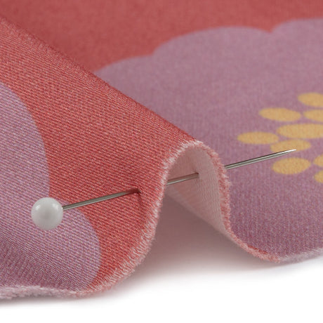Stretch Cotton Sateen - Pink and Lilac Simple Floral - Cadillac Cutie Print - Mood Exclusive Yesterday Collection