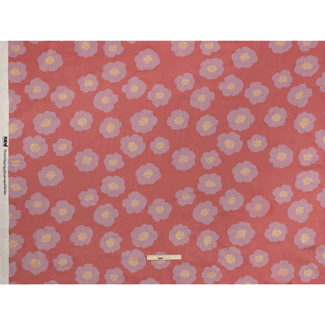 Stretch Cotton Sateen - Pink and Lilac Simple Floral - Cadillac Cutie Print - Mood Exclusive Yesterday Collection