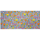Stretch Cotton Sateen - Blue, Yellow and Purple Simple Floral - Mood Exclusive Atari Acres Print