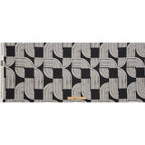 Linen and Rayon Woven - Black Geometric Arches - Submarine Dream Print - Mood Exclusive Palm Beach Collection