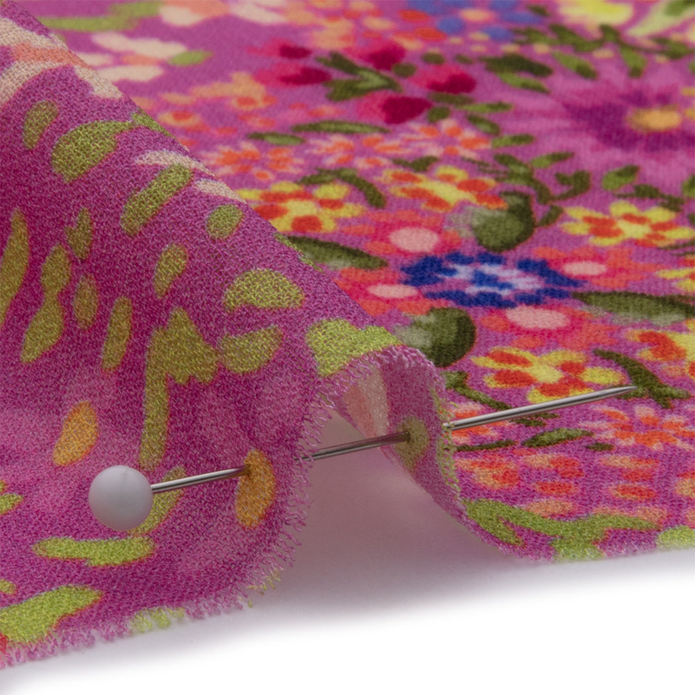 Viscose Georgette - Pink Paisley - Amsterdam Market Print - Mood Exclusive Gisele Collection