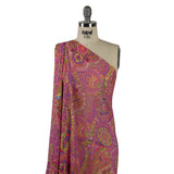 Viscose Georgette - Pink Paisley - Amsterdam Market Print - Mood Exclusive Gisele Collection
