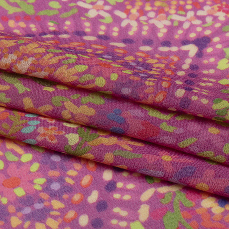 Viscose Georgette - Pink Paisley - Amsterdam Market Print - Mood Exclusive Gisele Collection