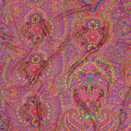 Viscose Georgette - Pink Paisley - Amsterdam Market Print - Mood Exclusive Gisele Collection