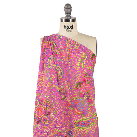 Cotton Voile - Pink Paisley - Amsterdam Market Print - Mood Exclusive Gisele Collection